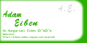 adam eiben business card